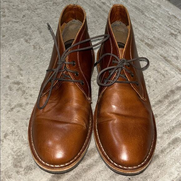 Crown Vintage Brown Leather Chukka Boots Lace Up Casual Dress Boots Men’s Size 9 main image 6